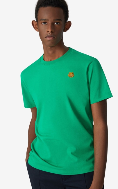 Kenzo Men Tiger Crest T-shirt Green